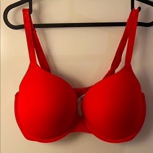 Victoria’s Secret red push up T-shirt bra 36DD